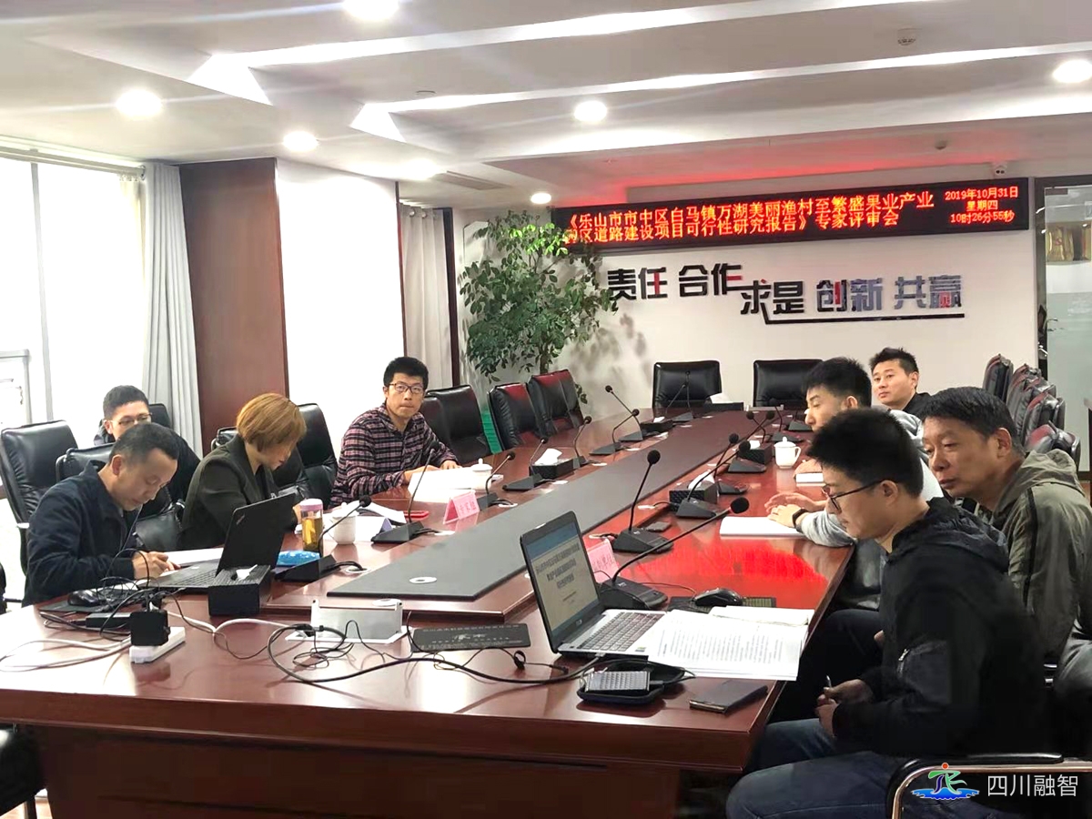 《乐山市市中区白马镇万湖美丽渔村至繁盛果业产业园区道路建设项目可行性研究报告》 技术审查会